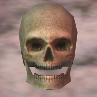 A Goblin skull