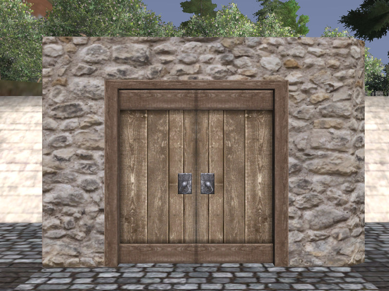File:Rounded stone double door.jpg