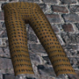 A Studded leather pants