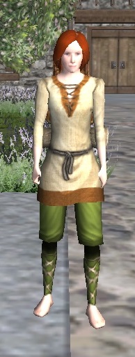 A Green cloth pants