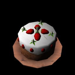 A Strawberry Cake.