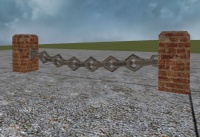 A Pottery chain fence