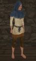 A Blue cloth hood