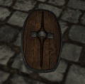 A Large wooden shield