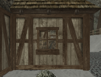 A Wooden window