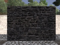 A Slate brick wall