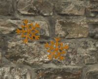 A Wooden snowflake