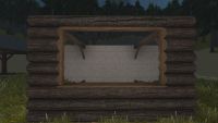 A Bark log wide window