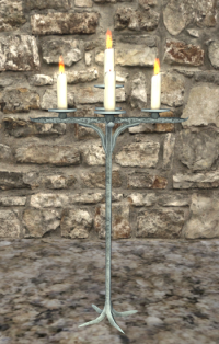 A Silver candelabra