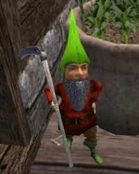 A Green cap garden gnome