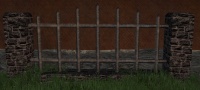 A Slate iron fence