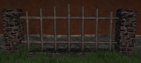 A Slate iron fence