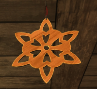 A Rounded snowflake