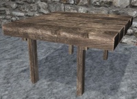 A Small square table