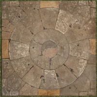 A Sandstone slab floor