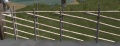 A Low Roundpole Fence