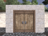 A Marble double door