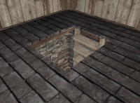 A Slate slab opening