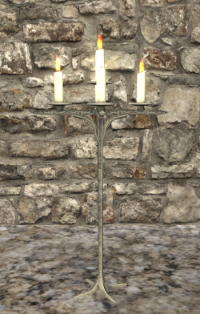 A Tin candelabra