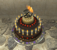 A 20th anniversary cake