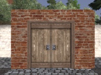 A Pottery double door