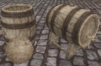 A Small wine barrel