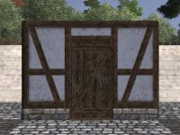 A Timber framed door