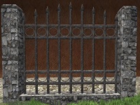 A High iron fence