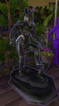 A Statue of jackal's revenge