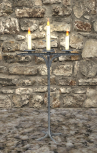 A Lead candelabra