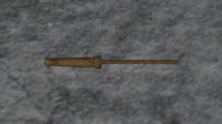 A Wooden spindle