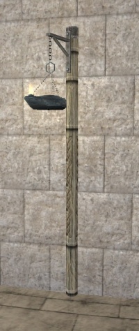 A Silver hanging lamp