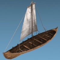 A Small sailing boat
