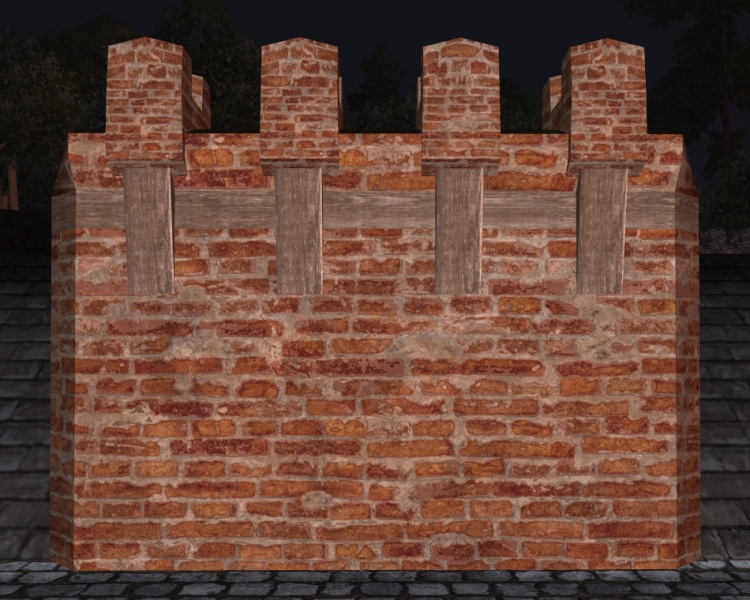 File:Pottery brick tall stone wall.jpg