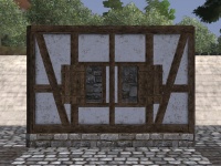A Timber framed window