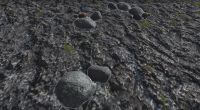 A Mineral debris