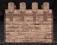 A Tall sandstone wall