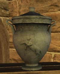 A Small pottery amphora