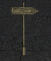 A Pointing sign