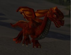 A Red dragon hatchling