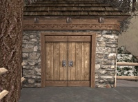 A Stone double door