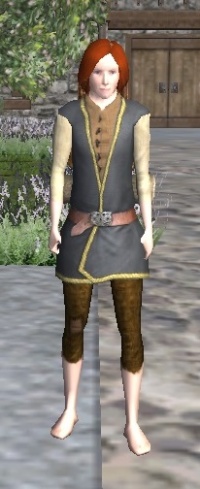 A Black belted vest