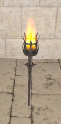 A Crude torch lamp