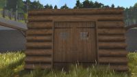 A Log double door
