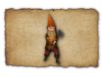 A Axeman garden gnome