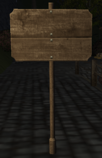 A Large sign