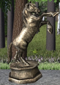 A Statue of hell horse