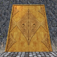 A Golden mine door