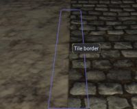 A highlighted tile border