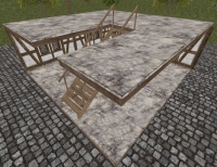 A Marble slab left staircase